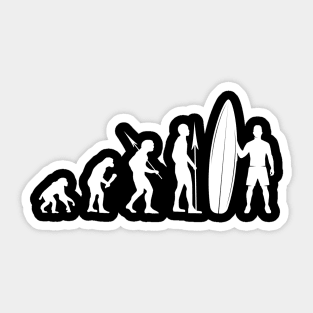 Surfing Evolution Sticker